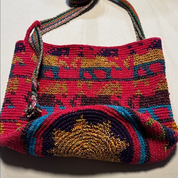 Ruth Y Nohemi 100% Cotton Handmade Colorful Woven Tote Bag - Picture 4 of 7